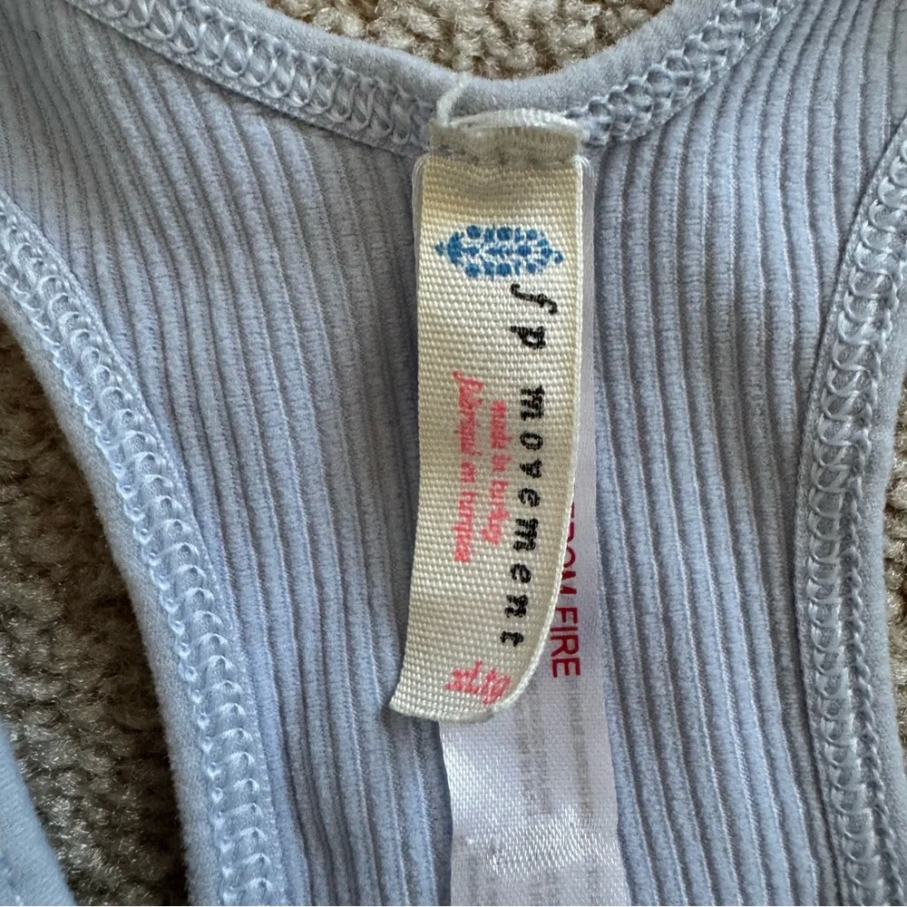 Free People Blue Cropped Bra Top Size XL